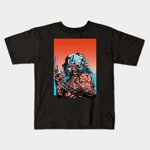 Weapon X Riso Kids T-Shirt by SkipBroTees